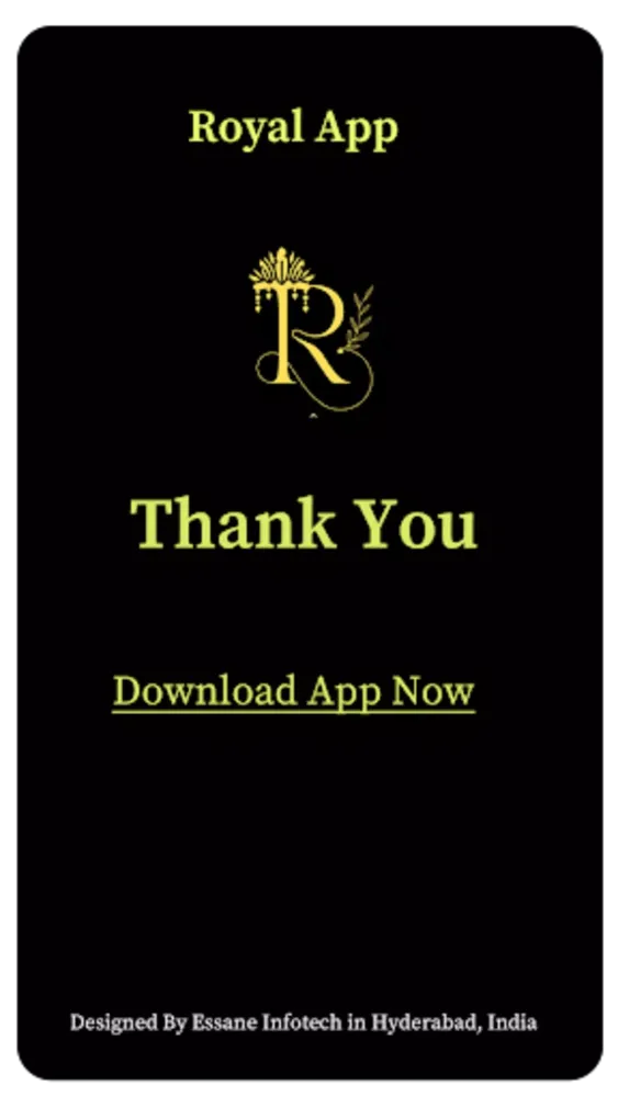 Screenshot di Royal Delivery App