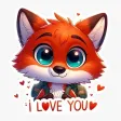 Finn, Cute Fox Stickers
