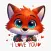 Finn, Cute Fox Stickers