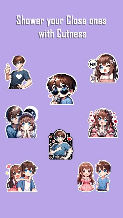 Love Stickers, Kana and Masato Screenshots