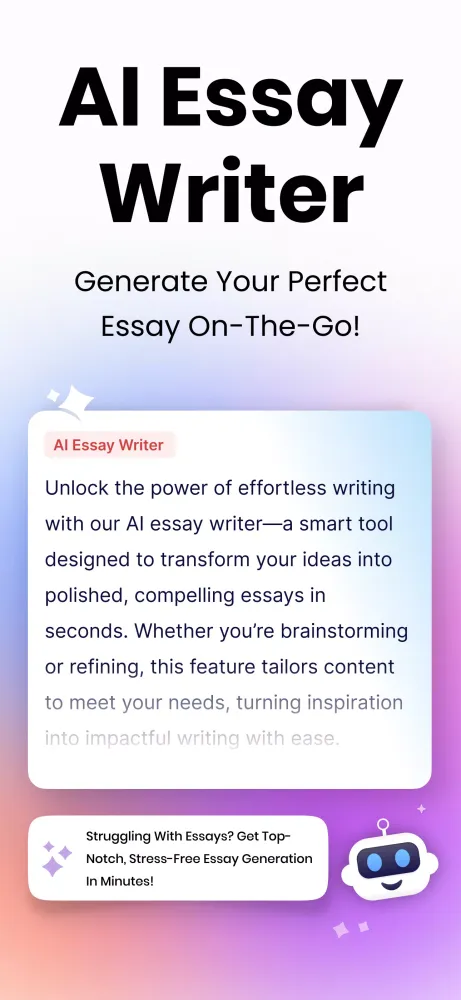 AI Essay Writer App: Essayness Screenshots