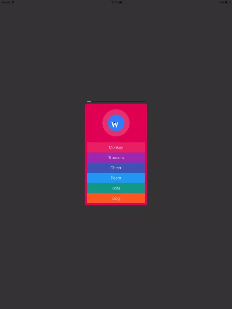 Capturas de tela do DraWord iPad 