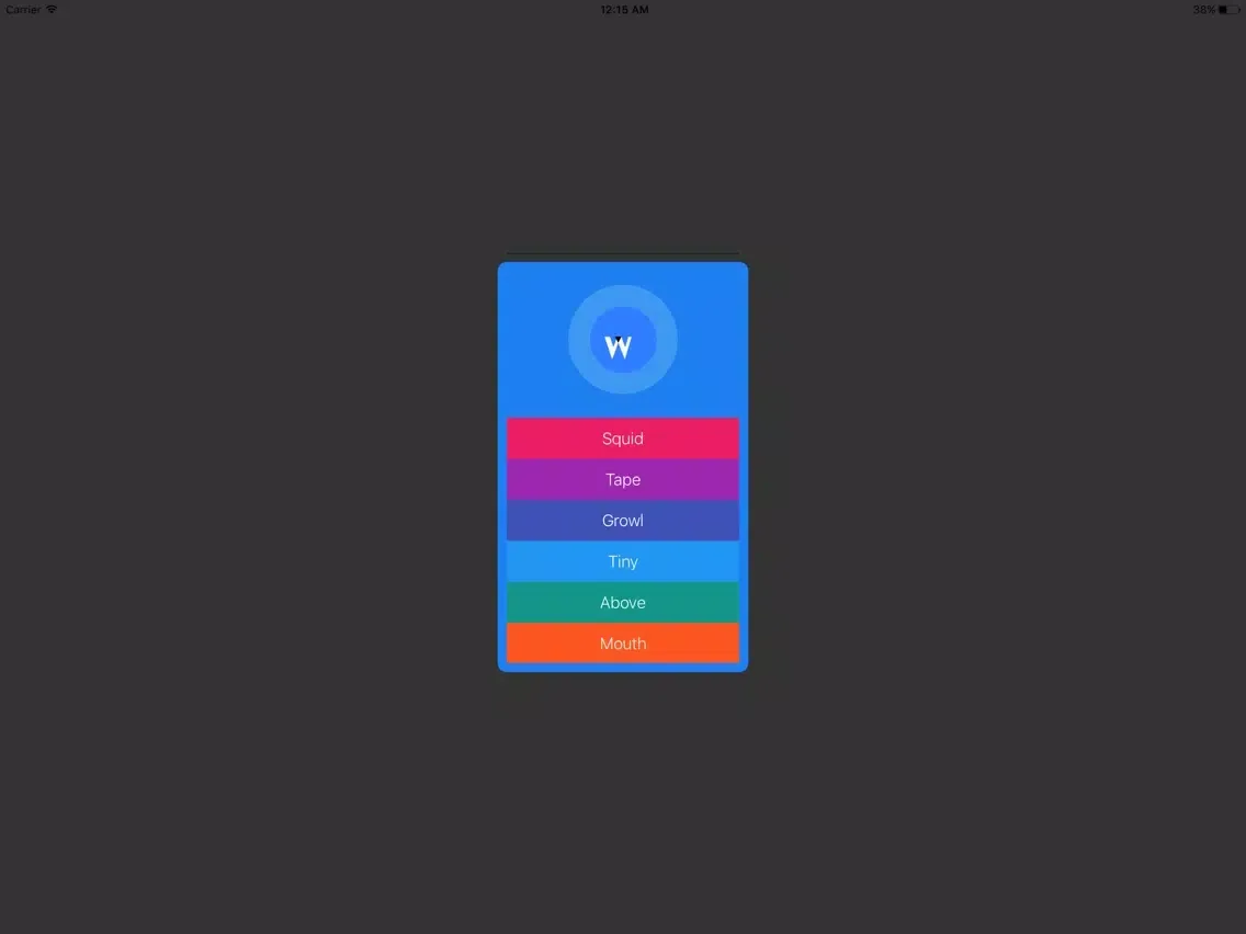 Capturas de tela do DraWord iPad 