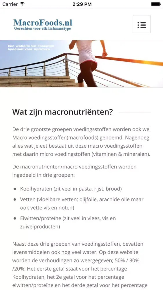Capturas de pantalla de Macrofoods