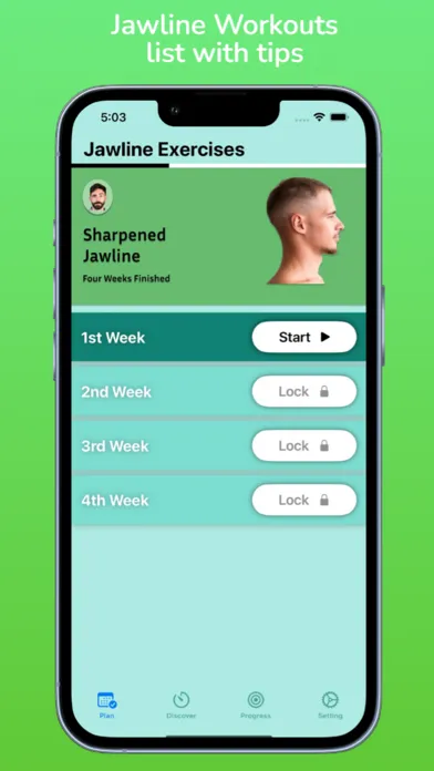 Скриншоты Jawline Exercises & Mewing