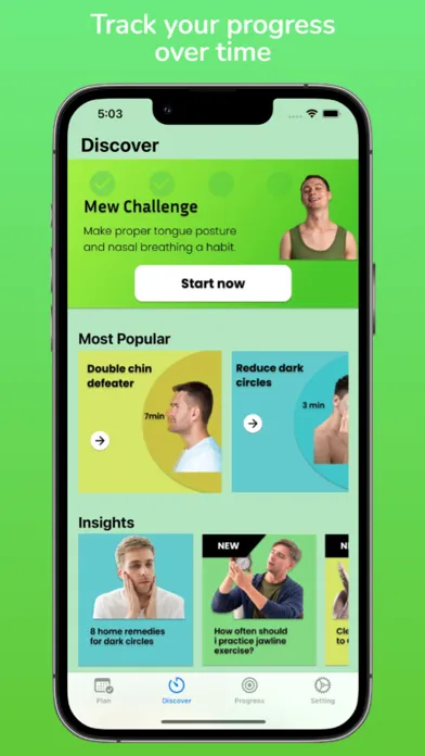 Скриншоты Jawline Exercises & Mewing