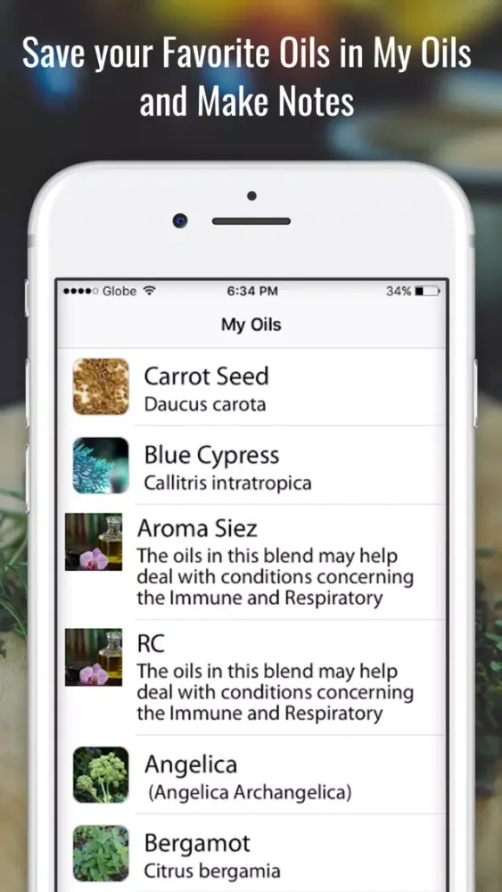 Essential Oils: Young Living Screenshots