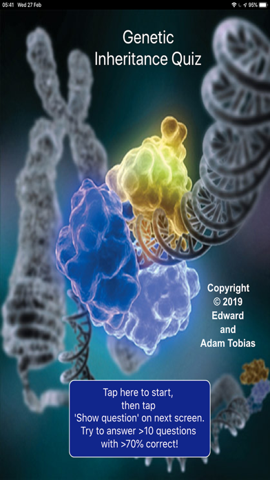 Ảnh chụp màn hình của Genetics Inheritance Quiz A