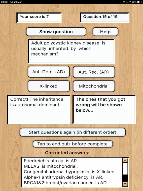 Скриншоты Genetics Inheritance Quiz C iPad 