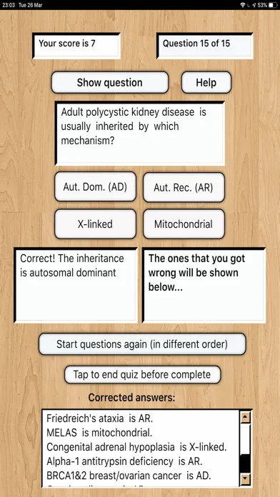 Скриншоты Genetics Inheritance Quiz C