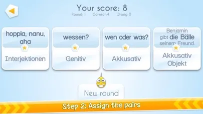 Zrzuty ekranu Grammatik Duell