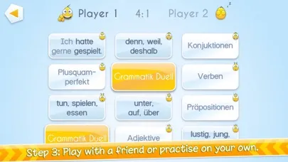 Zrzuty ekranu Grammatik Duell