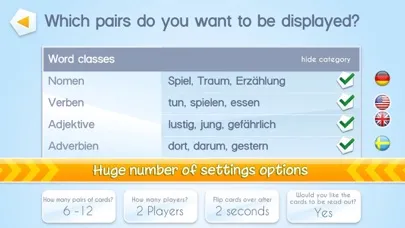 Zrzuty ekranu Grammatik Duell