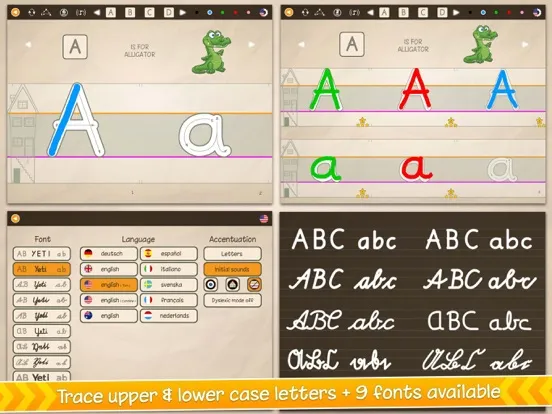 Tangkapan skrin Preschoolers ABC Playground iPad 