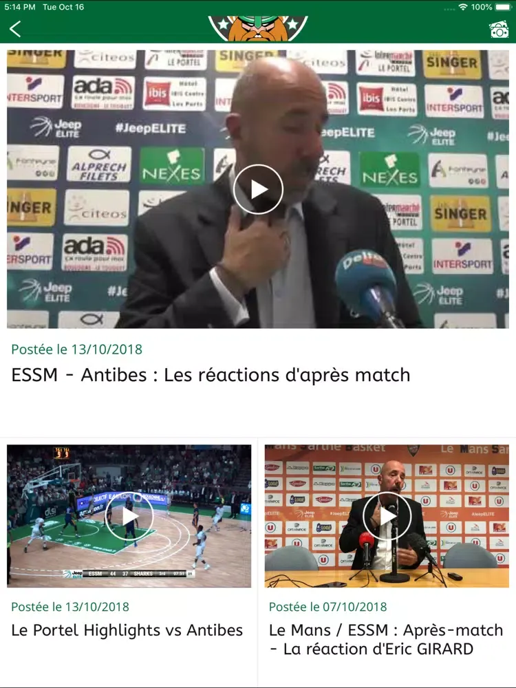 ESSM Le Portel iPad 应用截图