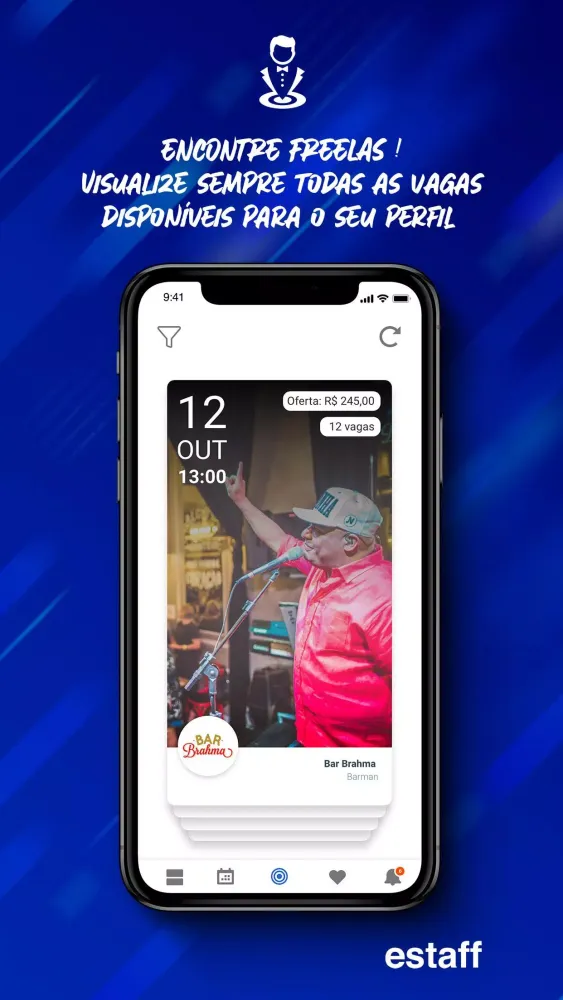 Capturas de tela do estaff.app