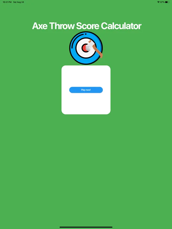 Zrzuty ekranu Axe Throwing Score Calculator iPad 