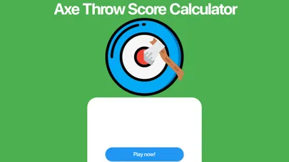 Zrzuty ekranu Axe Throwing Score Calculator