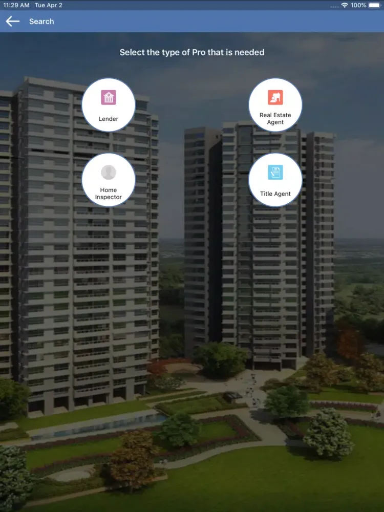 ภาพหน้าจอของ RealEstate Profinder iPad 