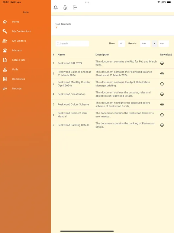 Peakwood Village iPad  Screenshots