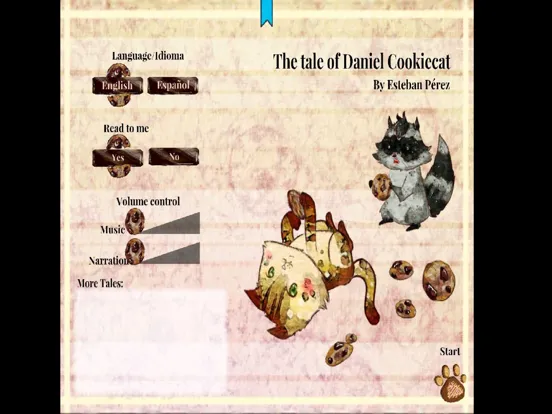 The tale of Daniel Cookiecat iPad 應用截圖