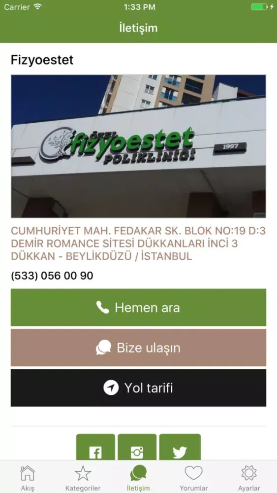 Fizyoestet Ekran Görüntüleri