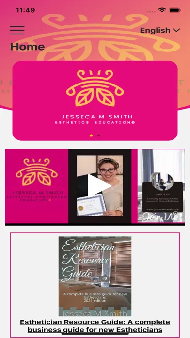 Esthetician Resource Guide App Screenshots