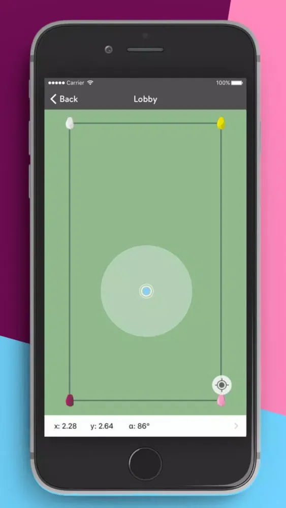 Ảnh chụp màn hình của Estimote Indoor Location