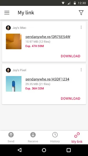 Send Anywhere (File Transfer) স্ক্রিনশট