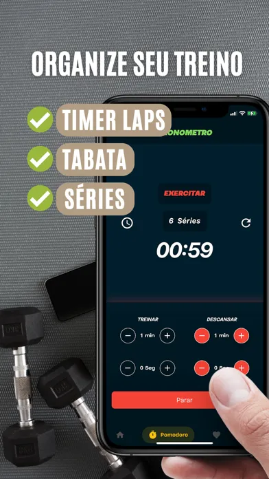 Tangkapan skrin Tabata Timer