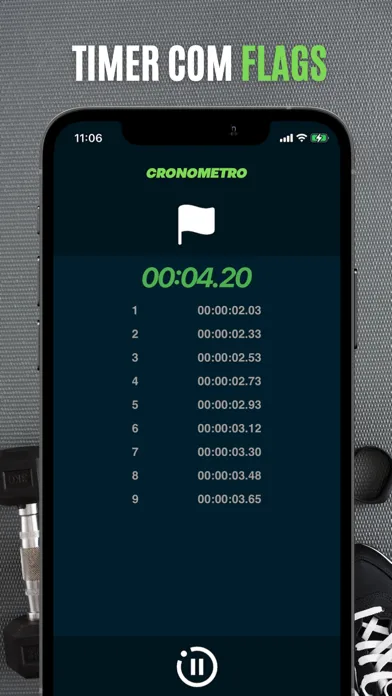 Tangkapan skrin Tabata Timer