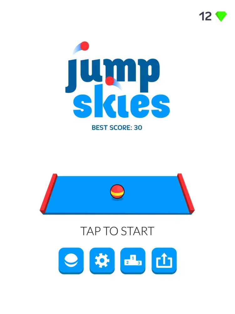 Jump Skies! iPad  स्क्रीनशॉट