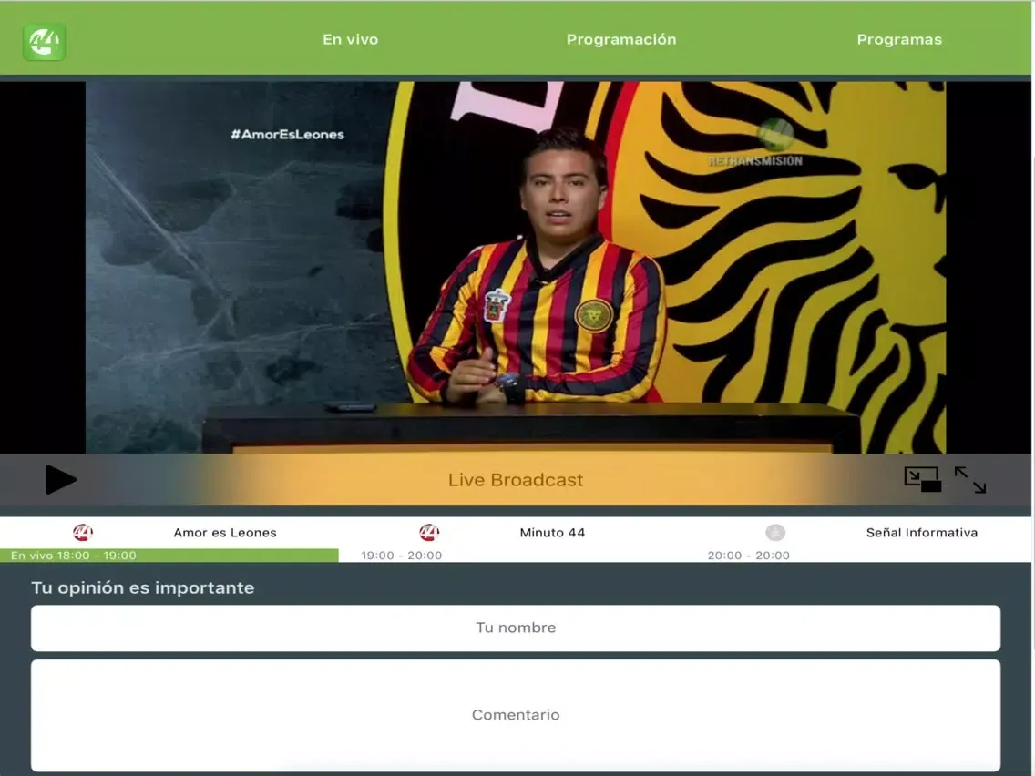 Zrzuty ekranu Canal 44 iPad 