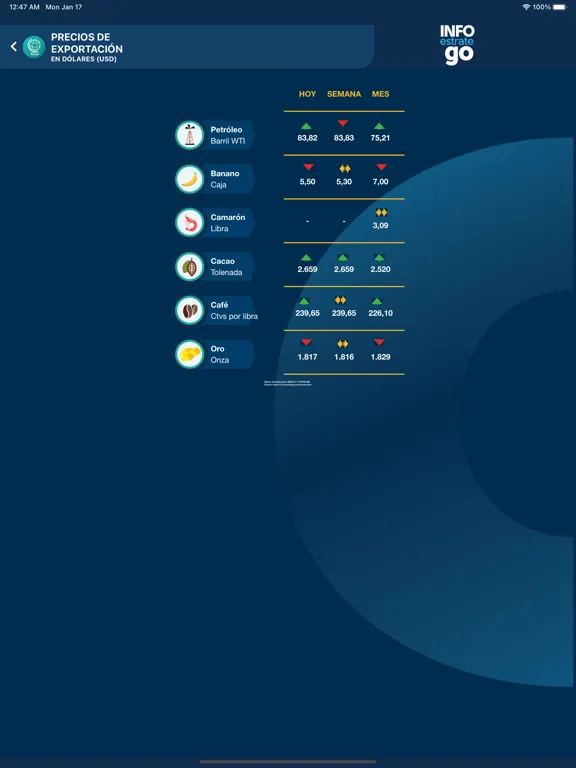 Captures d'écran de InfoEstratego iPad 