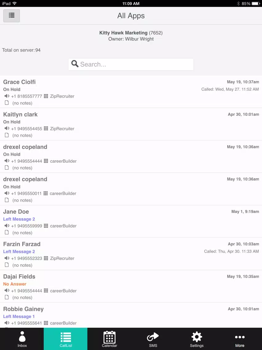 Applicant Stream Green iPad 应用截图