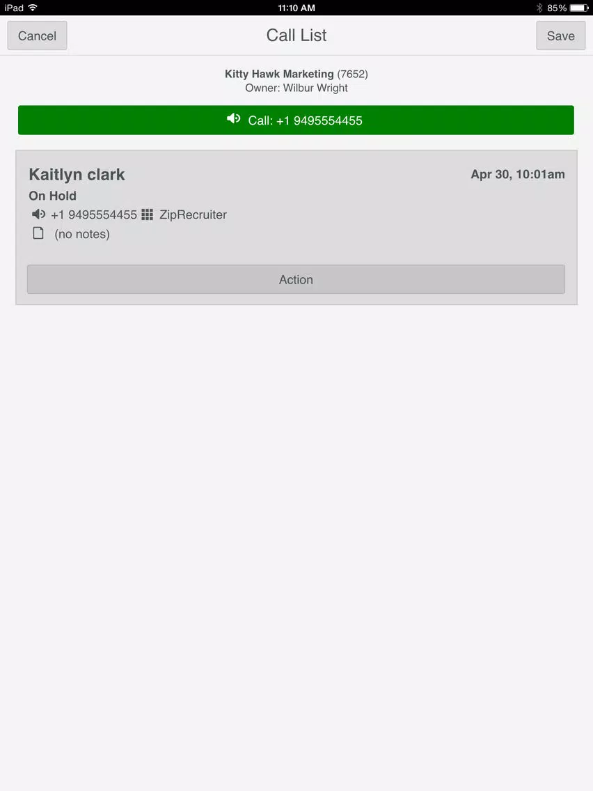Applicant Stream Green iPad 应用截图
