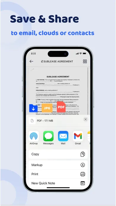 Capturas de tela do ScanMaster: PDF Scanner App