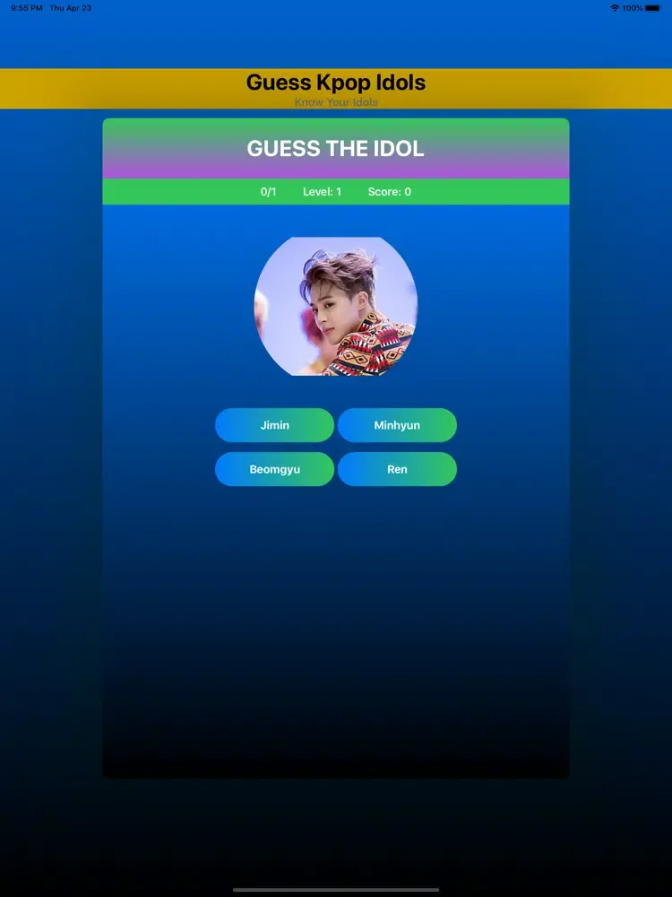 تصاویر Kpop Quiz iPad 
