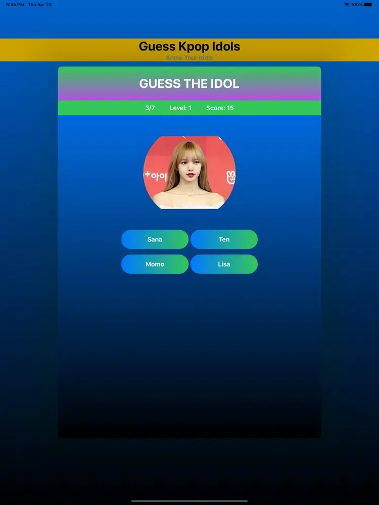 تصاویر Kpop Quiz iPad 