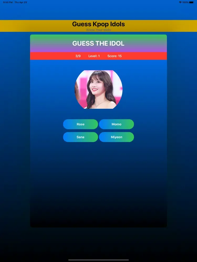 تصاویر Kpop Quiz iPad 