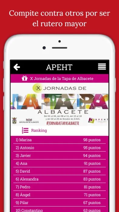 Captures d'écran de Ruta de la Tapa Albacete