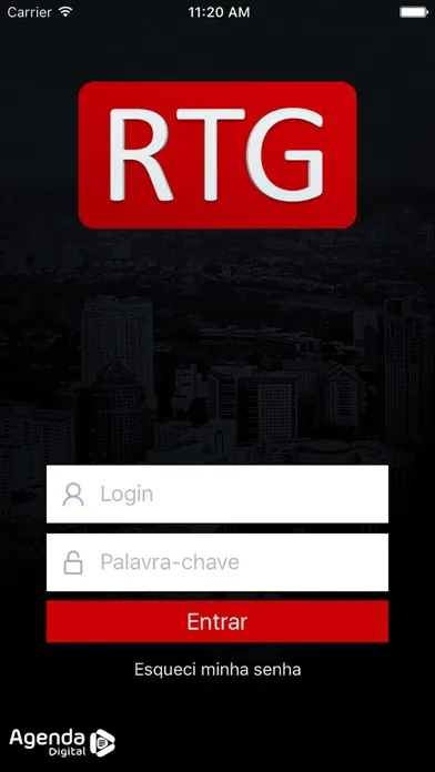 Capturas de tela do RTG Especialização
