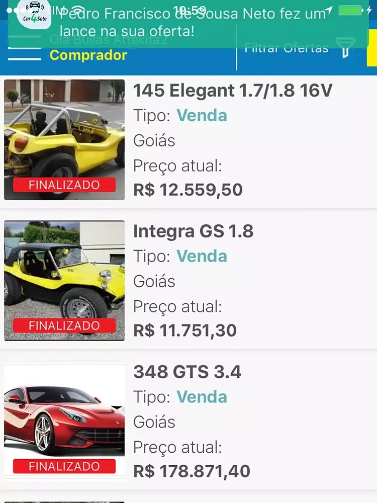 Capturas de tela do Car4Sale iPad 