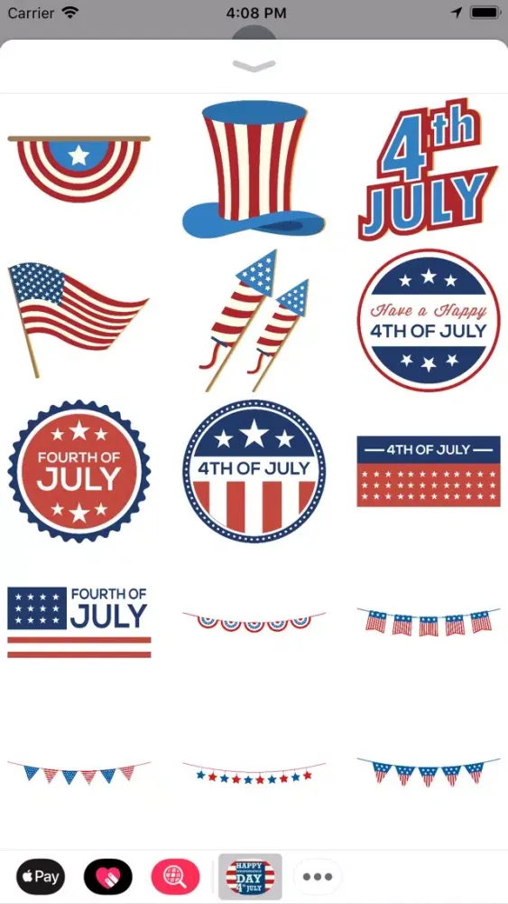 Capturas de tela do Independence Day 4th July
