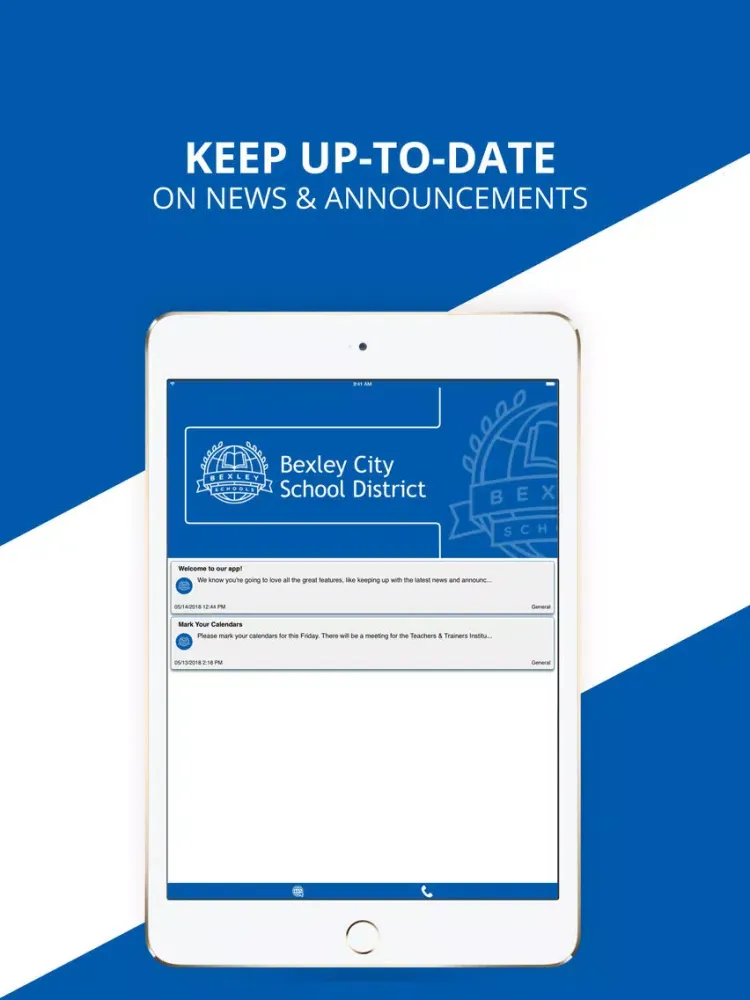 Capturas de pantalla de Bexley City Schools iPad 