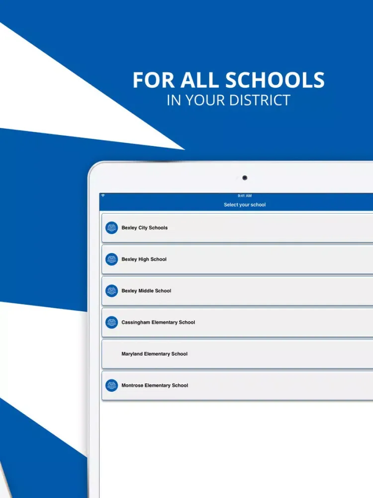 Capturas de pantalla de Bexley City Schools iPad 