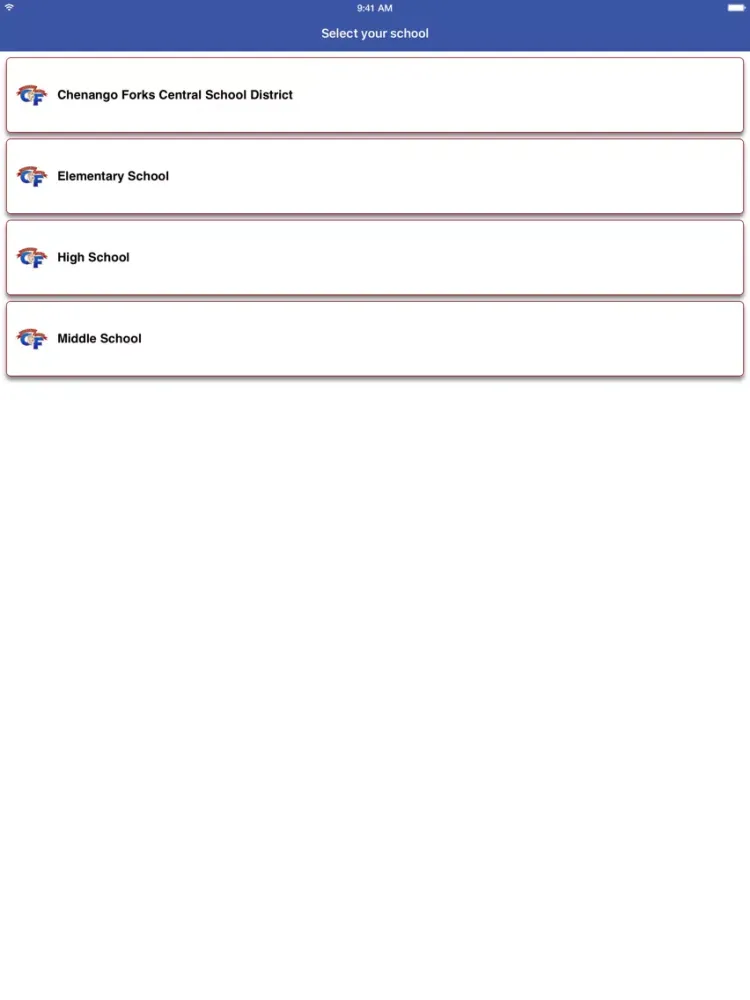 Chenango Forks CSD iPad 應用截圖
