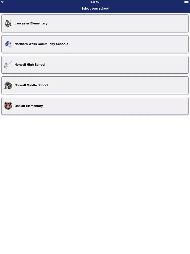 Capturas de tela do Northern Wells Community Schls iPad 
