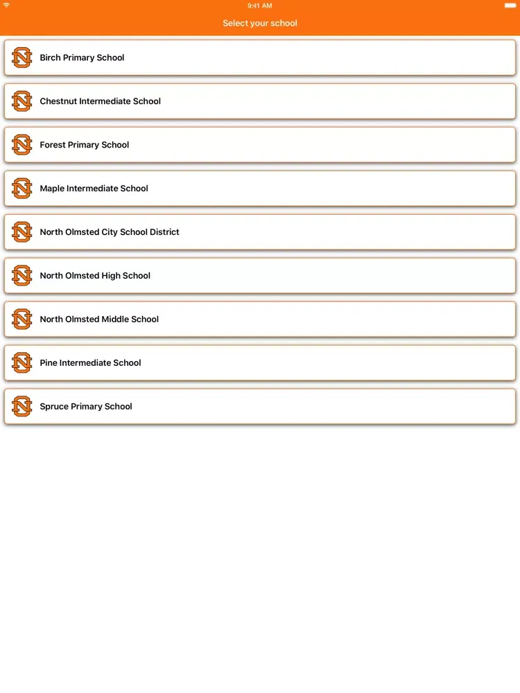 Screenshot di North Olmsted City Schools iPad 