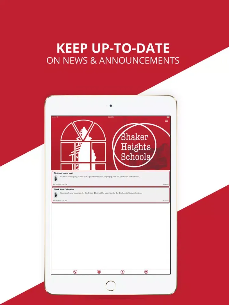 Shaker Heights Schools iPad  스크린샷